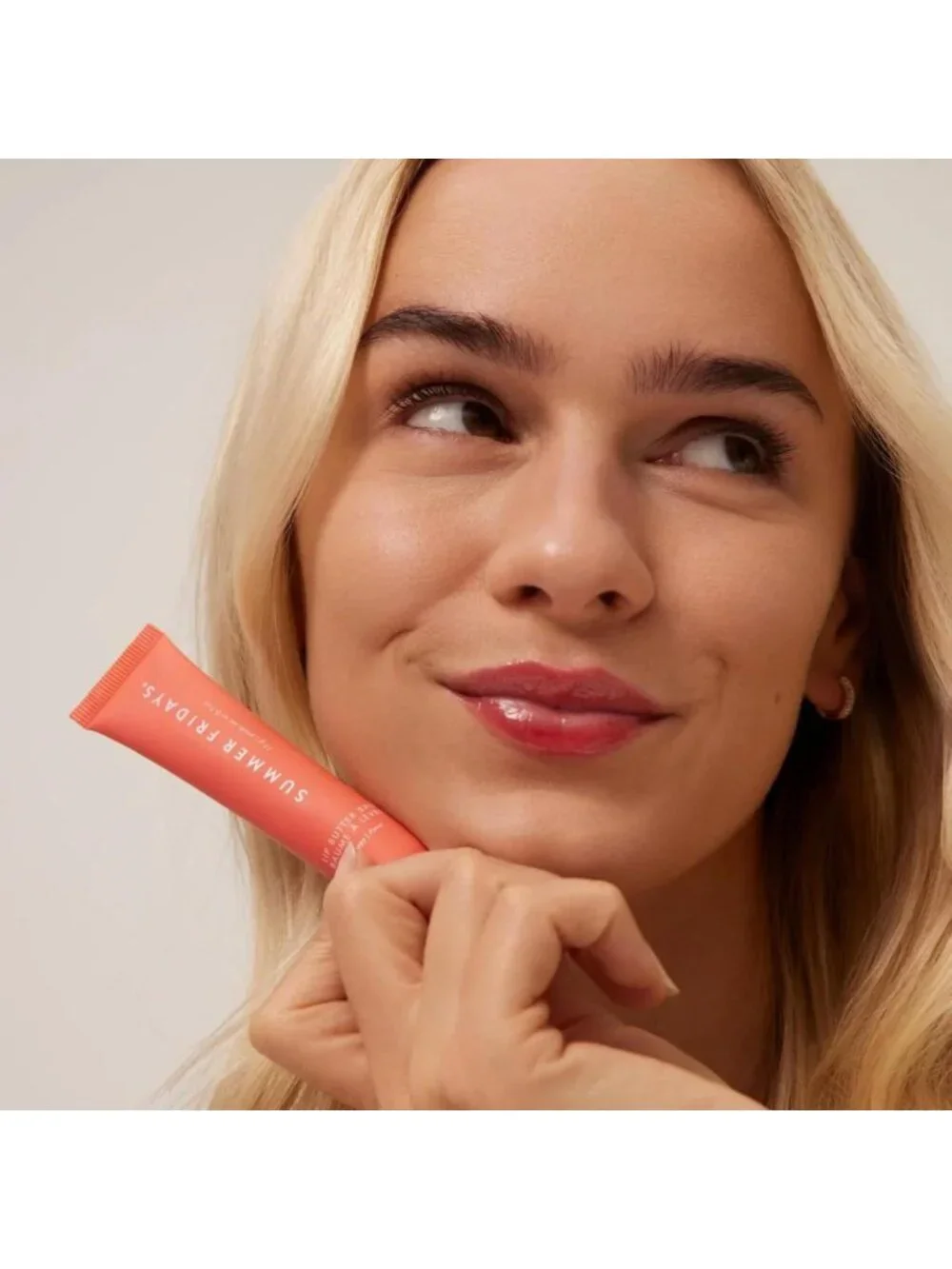 Moisturizing Lip Butter Balm - Vegan Lip Gloss for Shine & Sheer Color - Summer